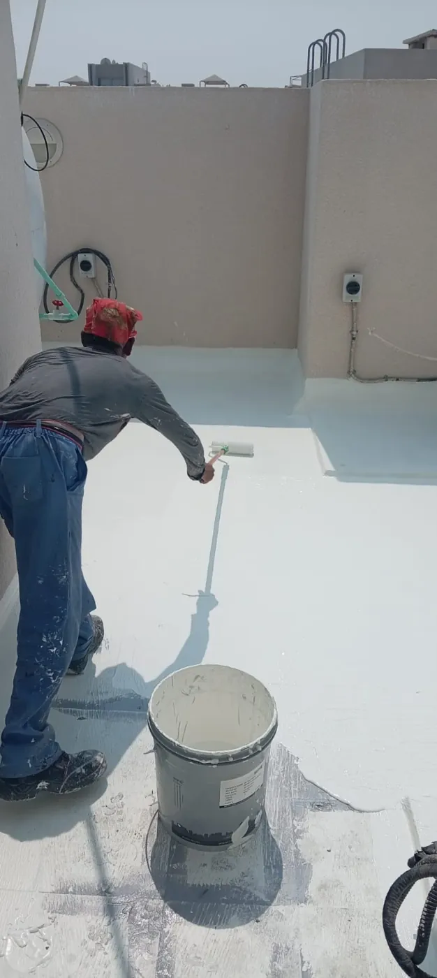 Liquid-applied waterproofing — PEDOX site photograph