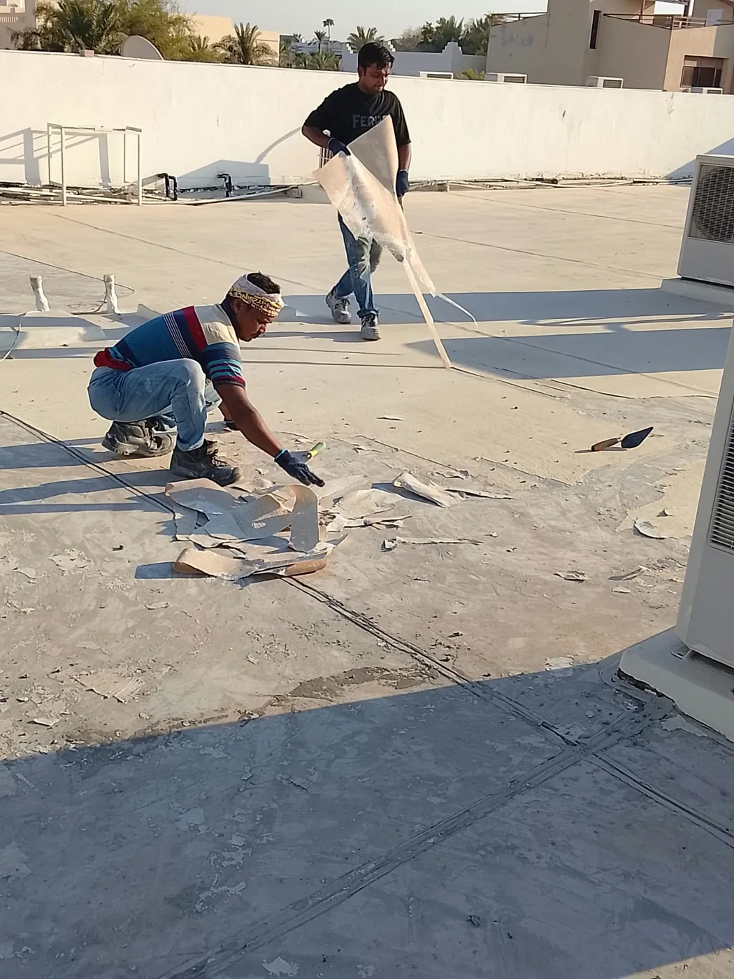 Surface preparation: Removing failed coating layers down to a sound substrate.